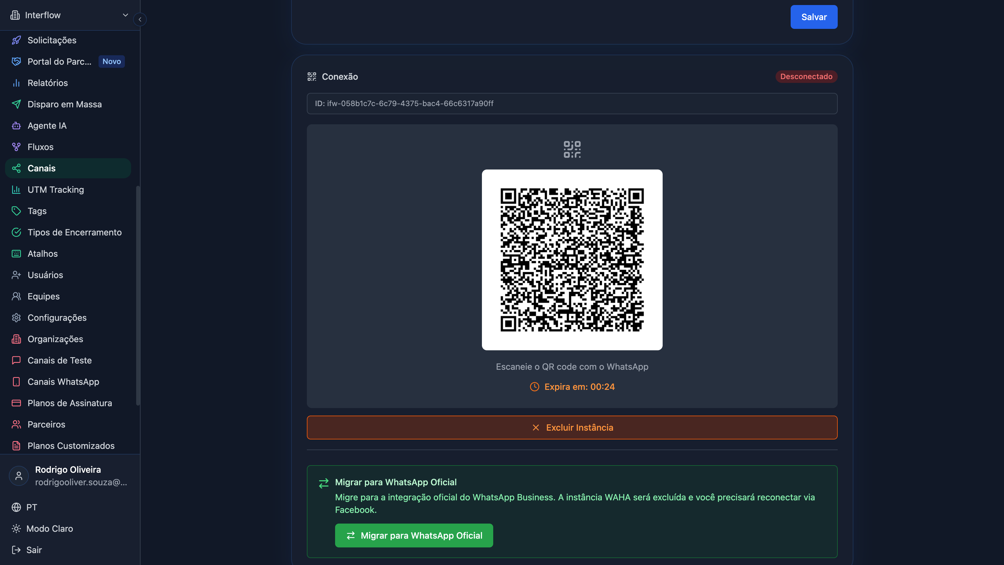 Código QR para conexión