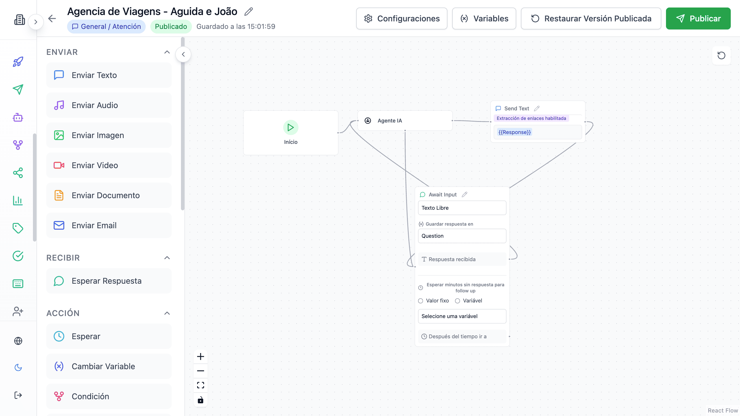 Constructor de Flujos